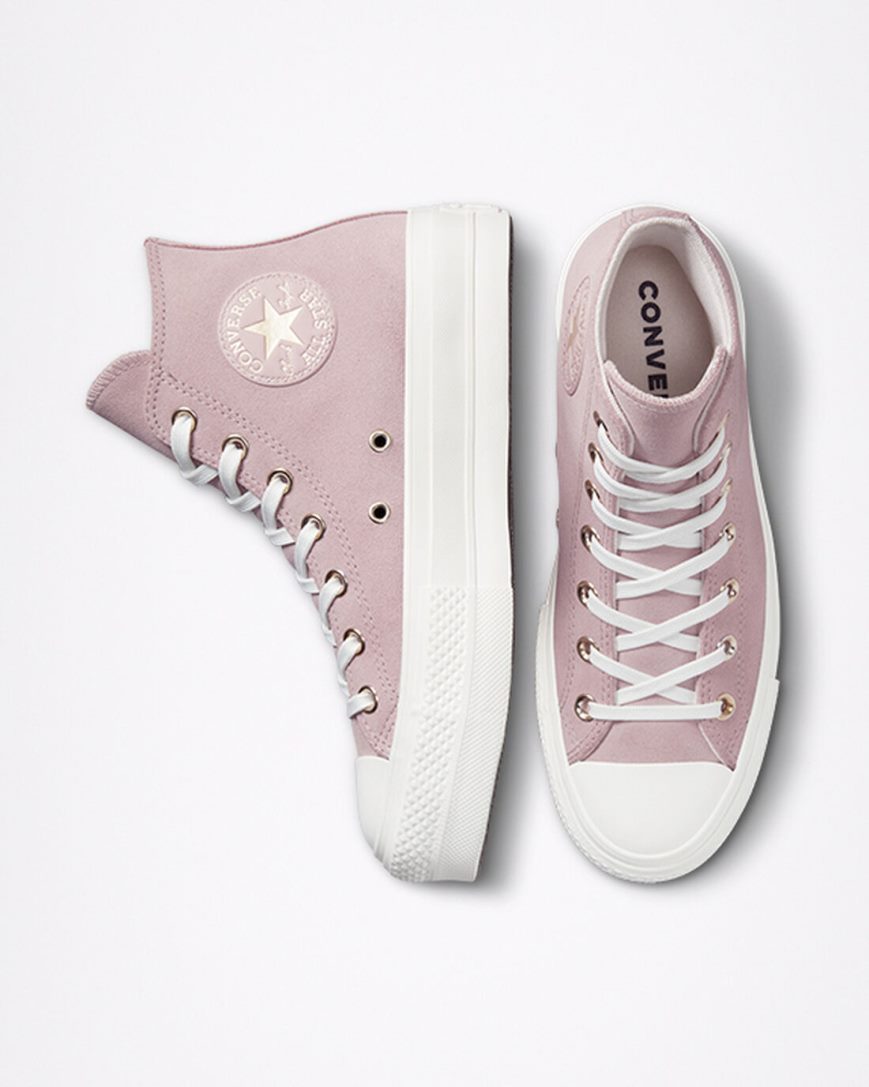 Zapatos Plataforma Converse Chuck Taylor All Star Lift Earthy Neutrals Altas Mujer Gris | PE 5PE280